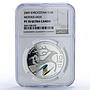 Kyrgyzstan 10 som Mother Deer EurAsEC Legends Tales PF70 NGC silver coin 2009