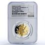 Luxembourg 5 euro Ophrys Orchid Flower Flora PF69 NGC bimetal coin 2012