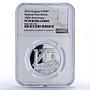Uruguay 1000 pesos National Ports Administration ANP PF70 NGC silver coin 2016