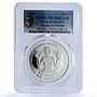Turks and Caicos Islands 10 crowns Decade For Women PR70 PCGS silver coin 1985