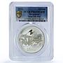 Kyrgyzstan 10 som Great Silk Road Way Camels History PR69 PCGS silver coin 2011