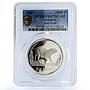 Indonesia 10000 rupiah Pig Boar Conservation Fauna PR67 PCGS silver coin 1987