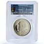 Chile 5 pesos Naval Academy Arturo Prat Ships UNC Details PCGS silver coin 1968