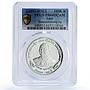 Laos 100000 kip President Souphanouvong Politics PR64 PCGS silver coin 2009