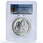 Mexico 100 pesos Guerrero Aguila Precolombina Aztec PR69 PCGS silver coin 1992