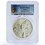 Mexico 1 onza Libertad Angel of Independence MS66 PCGS silver coin 1998