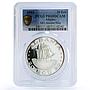 Albania 20 ecu Galleon Ship Clipper Seafaring X#1 PR68 PCGS silver coin 1993