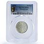 Mozambique 10 escudos Portugal Coinage KM-79 MS62 PCGS silver coin 1955