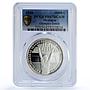 Nicaragua 10000 cordobas Tennis Barcelona Olympics PR67 PCGS silver coin 1990
