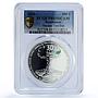 Kazakhstan 500 tenge Semipalatinsk Nuclear Test Site PR69 PCGS silver coin 2021