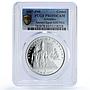 Gibraltar 1 crown Gods Pyramids Ancient Egypt Mankind PR69 PCGS silver coin 1997
