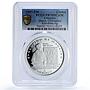 Gibraltar 1 crown Ziyad Islamic Civilization Mankind PR70 PCGS silver coin 1997