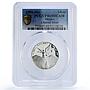 Mexico 1/4 onza Libertad Angel of Independence PR69 PCGS silver coin 1996