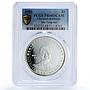 Ocussi-Ambeno 1 dollar Lee Teng-hui Taiwan X#1 PR68 PCGS silver coin 1996