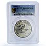 Bahamas 2 dollars Republic Coinage Flamingos Birds PR69 PCGS CuNi coin 1985