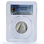 Bahamas 25 cents Republic Coinage Ship Clipper PR70 PCGS nickel coin 1985