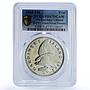 USA Gardiners Island Eagle Bird Fauna Pattern X-PT1 PR67 PCGS silver token 1965
