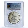 USA Gardiners Island Eagle Bird Fauna Pattern X-PT2 PR69 PCGS CuNi token 1965