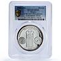 Mexico International Convention Numismatics SP69 PCGS silver medal 1990