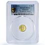 Venezuela Yoraco 5 Bolivares Caciques Indian Chiefs MS64 PCGS gold medal 1962