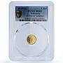 Venezuela Tamanaco 5 Bolivares Caciques Indian Chiefs MS65 PCGS gold medal 1962