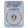 Gibraltar 1/25 royal Corgi Dog Man Best Friends Animals PR69 PCGS gold coin 1991