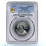 Mongolia 1 togrog Revolution Anniversary Man Horse MS67 PCGS AlBronze coin 1971
