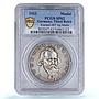 Germany Third Reich Johannes Brahms Composer Music SP62 PCGS silver medal 1933