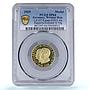 Germany Weimar Zeppelin Eckener Airship Aviation SP64 PCGS gold medal 1929