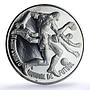 Mexico Football World Cup 1970 Indian Players Stadium proof silver medal ND