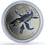 Abkhazia 3 apsars Liopleurodon Dinosaur Dinosaurs Fauna nickel coin 2021
