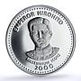 Somalia 250 shillings Hirohito Millennium Icons Politics proof silver coin 2000