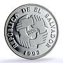 El Salvador 150 colones United Peace Unidos Paz Chapultepec silver coin 1992
