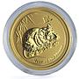 Australia 15 dollars Year of the Mouse Rat Lunar Series 2 1/10 oz gold coin 2008