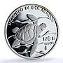 Mexico 5 pesos Sea Turtle Wildlife Ibero-American Fauna proof silver coin 1994