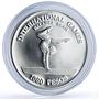 Guinea-Bissau 1000 pesos Balance Beam Osvaldo Vierra X#3 proof silver coin 1984