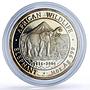 Somalia 500 shillings Elephant African Wildlife Fauna proof silver coin 2006