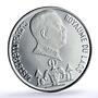 Laos 10000 kip Savang Vatthana Wat Xieng Thong Temple proof silver coin 1975