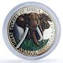 Cameroon 1000 CFA Mandleve Elephant Elizabeth II IRB Mint Pattern silver coin ND