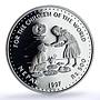 Nepal 500 rupees UNICEF Save the Children Child Year proof silver coin 1997