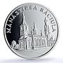 Moldova 50 lei Raciula Monastery Church Religion Architecture silver coin 2000