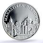Moldova 50 lei Hirbovat Monastery Church Religion Architecture silver coin 2000