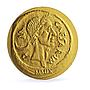 Palau 1 dollar Caesar Denarius Roman Empire History gold coin 2009