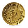 Palau 1 dollar Caligula Aureus Roman Empire History gold coin 2010
