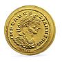 Palau 1 dollar Aurelian Aureus Roman Empire History gold coin 2011