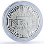 Romania 10 lei West University Timisoara History Science proof silver coin 2019