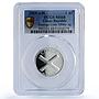 Congo 1500 CFA Katanga Cross IDAC 1 Africa Elephant MS68 PCGS silver coin 2005