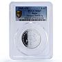 Benin 6000 CFA Olympics Beijing IDAO 4 Africa Elephant MS67 PCGS AG coin 2005