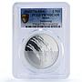 Israel 2 sheqalim Swimming Rio Olympic Games Sports PR70 PCGS silver coin 2016