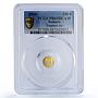 Somalia 250 shillings Elephant African Wildlife Fauna PR69 PCGS gold coin 2004